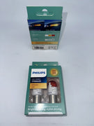Load image into Gallery viewer, 2 Pack Philips Ultinon LED Light 1156 Amber Orange Rear Turn Signal Bulb