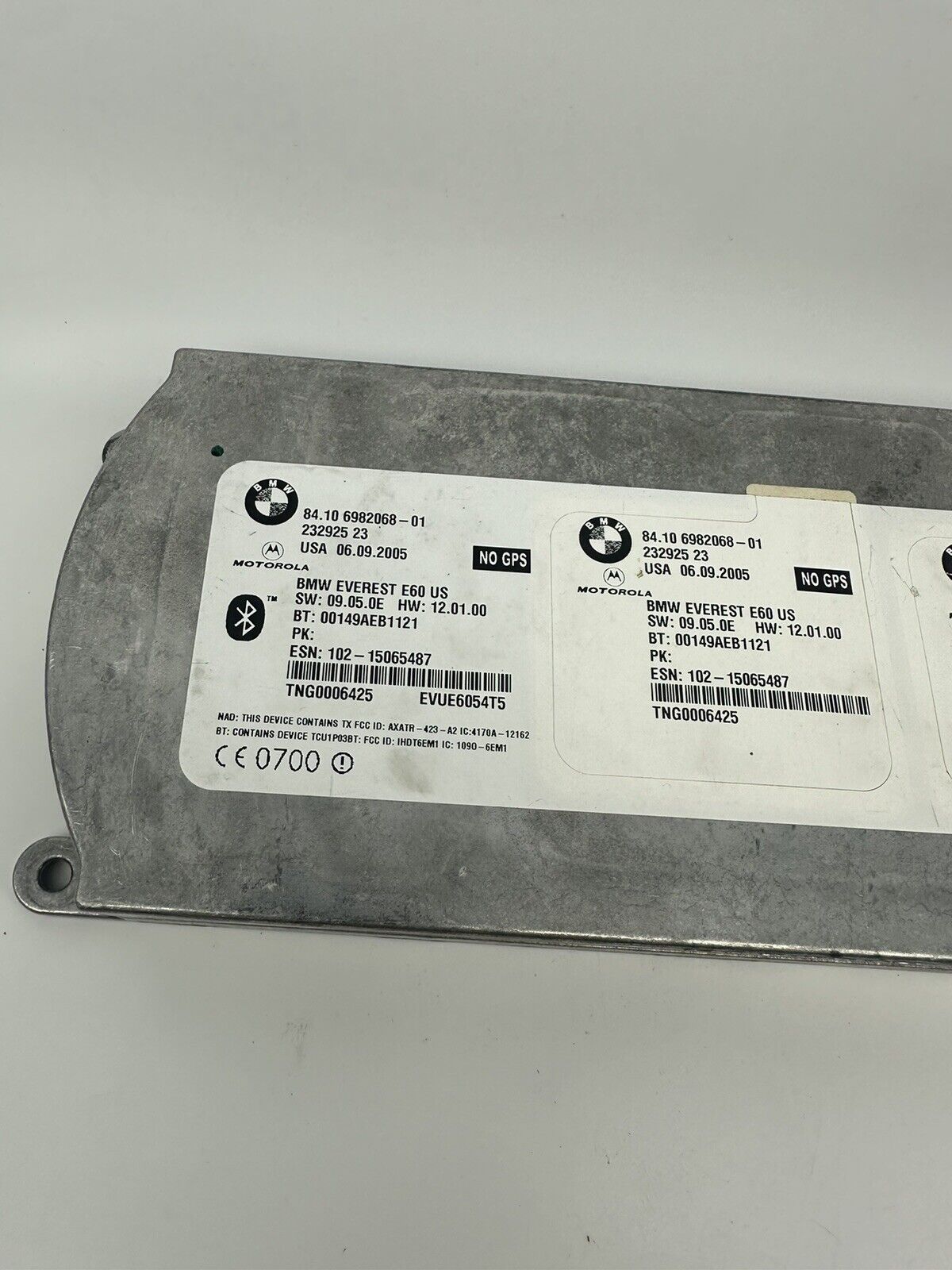 Module de contrôle de communication Bluetooth pour BMW Série 5 et 6 (2006-2011) OEM 6982068 E60
