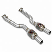 Load image into Gallery viewer, Supersprint BMW E6X M5 / M6 Stainless Front Pipe Set with Metallic Cats For OEM Manifold
