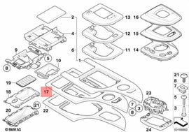 BMW Decor Panel With Oddments Tray - Genuine BMW 51168037228