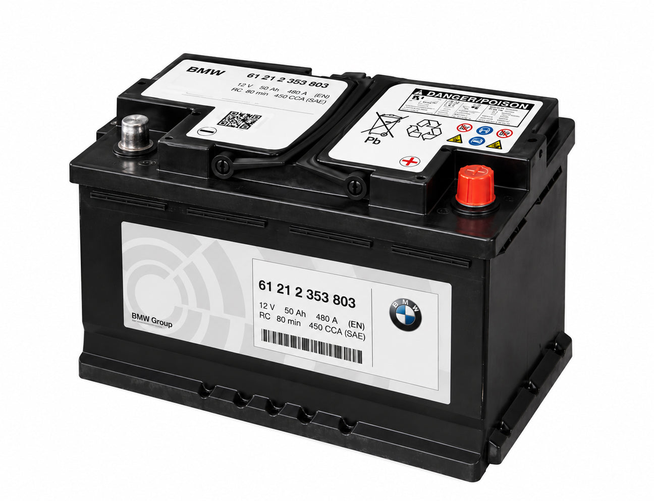 BMW EP Battery (50 AH) - Genuine BMW 61212353803