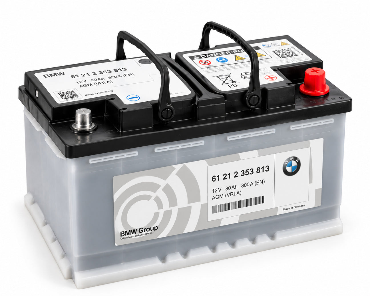BMW AGM Battery (80 AH) - Genuine BMW 61212353813