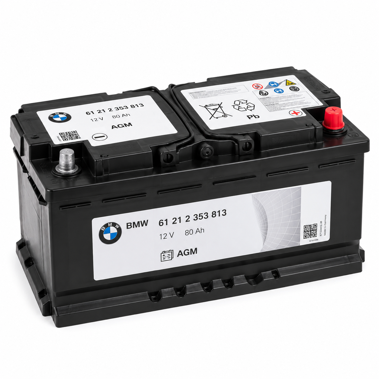 Batterie BMW AGM (80 Ah) - BMW d'origine 61215A40E31