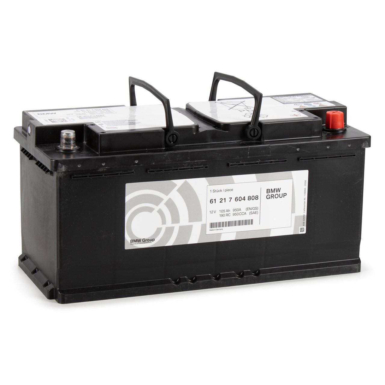 BMW Group AGM Battery (105 AH) - Genuine BMW 61217604808
