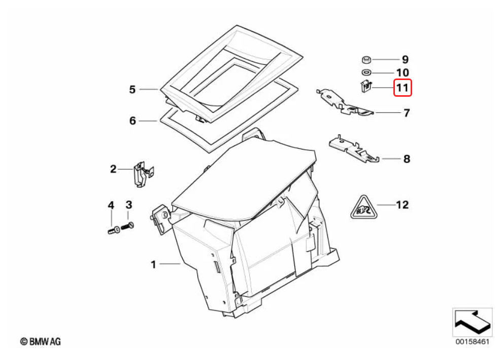 BMW Clip - Genuine BMW 62304332403