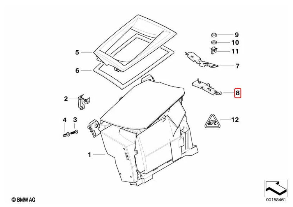 BMW Reinforcement Plate Exterior - Genuine BMW 62306936223