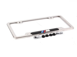 BMW Number Plate Frame (Polished-M) - Genuine BMW 82120010405
