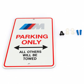 BMW M Parking Only Sign - Genuine BMW 82125B4FE90