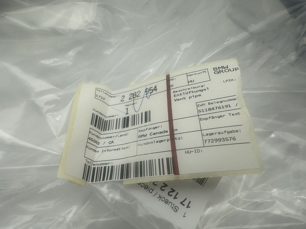 BMW M5 M6 E60 E63 E64 Water Hose Radiator Vent Hose Genuine 2282954