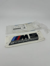 Load image into Gallery viewer, BMW F90 M5 Competition Black Deck Lid Emblem - Genuine BMW 51148078714