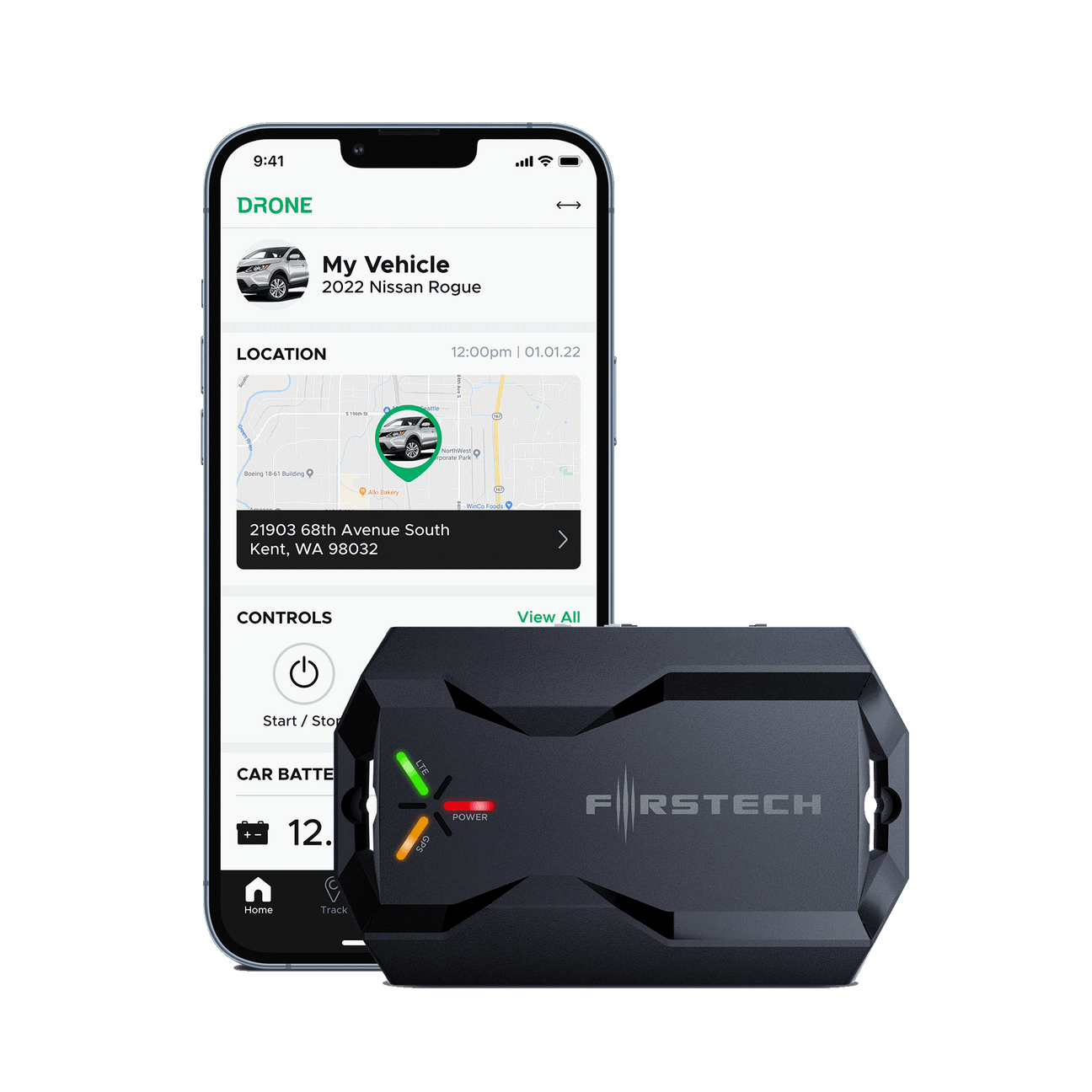 Drone X2 LTE Module for Smartphone Remote Start Control & GPS Tracking
