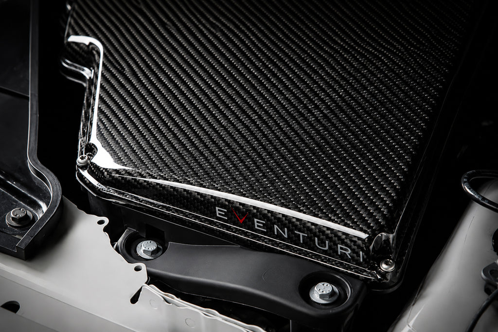 Eventuri BMW S65 E9X M3 Black Carbon Airbox Lid - Gloss