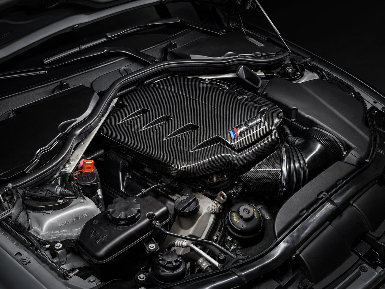 Eventuri BMW S65 E9X M3 Black Carbon Inlet Plenum - Gloss