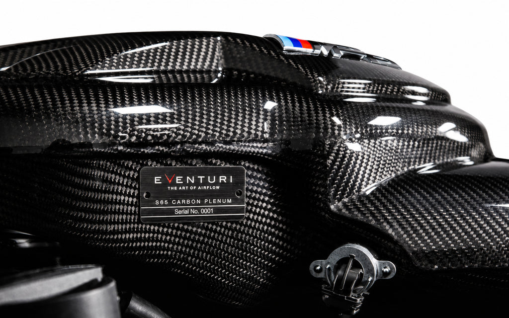 Eventuri BMW S65 E9X M3 Black Carbon Inlet Plenum - Gloss