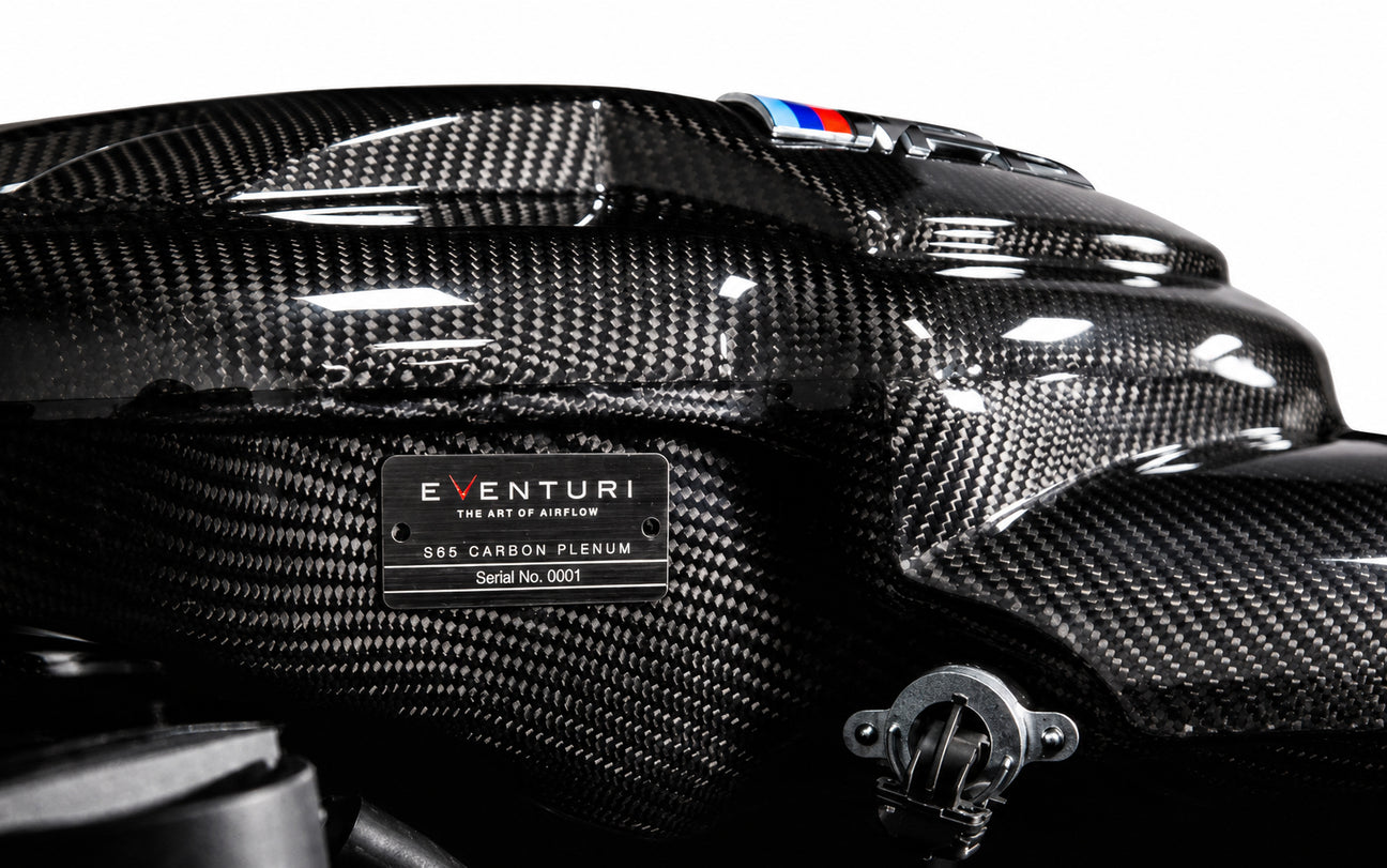 Eventuri BMW S65 E9X M3 Black Carbon Inlet Plenum - Gloss