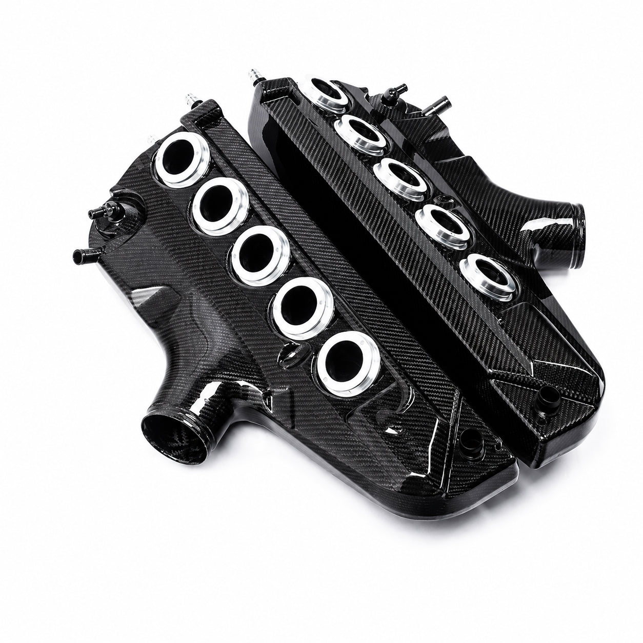 Collecteur d'admission Eventuri BMW S85 E6X M5 / M6 en carbone noir - Brillant