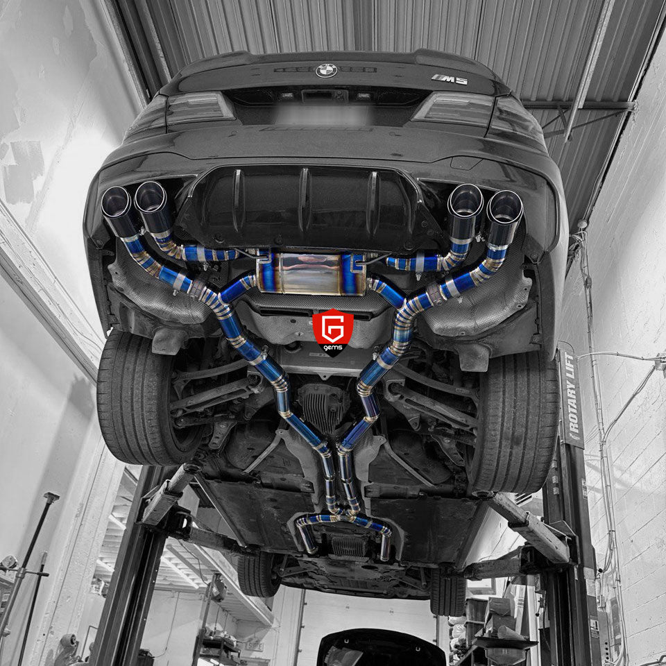 Système d'échappement de course à valves en titane pour BMW F90 M5 