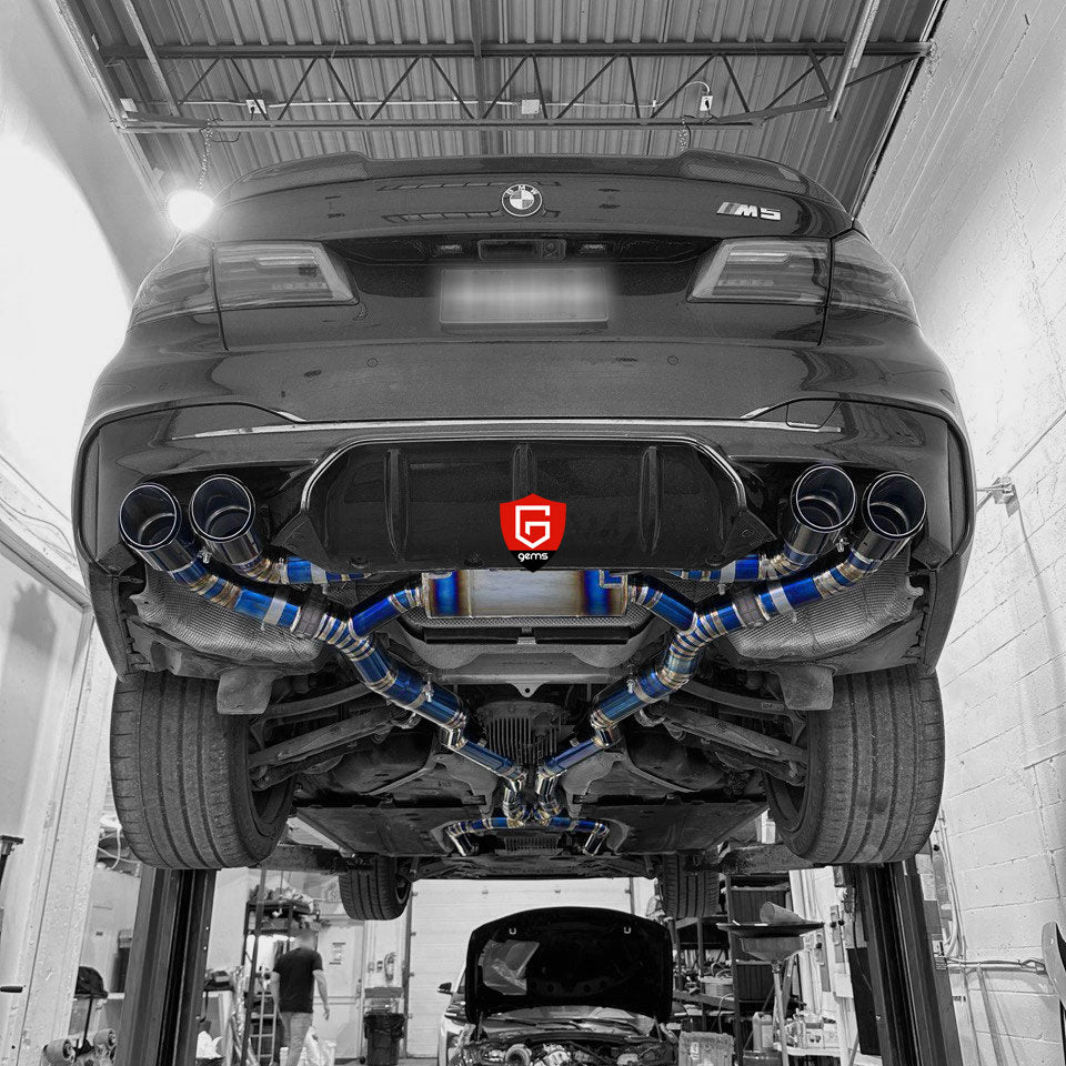Système d'échappement de course à valves en titane pour BMW F90 M5 