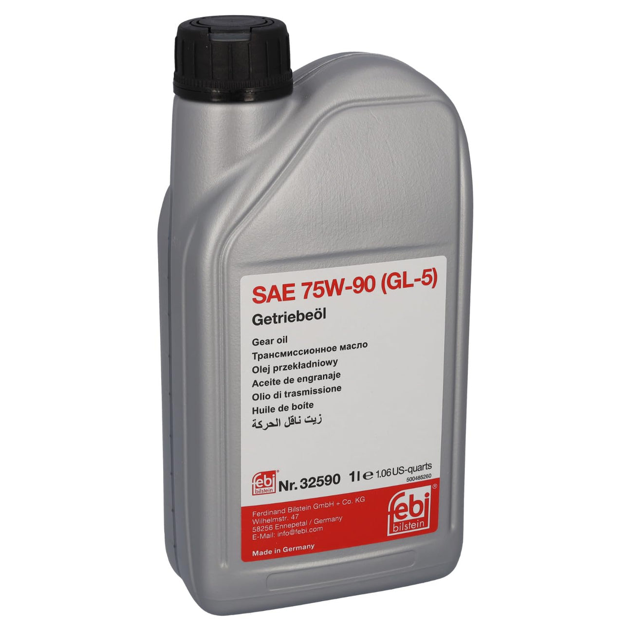Audi VW Gear Oil Synthetic 75W90 - Febi-Bilstein G052145S2