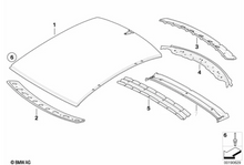 Load image into Gallery viewer, BMW E60/E61 M5 CSL Carbon Fiber Roof Panel - Genuine GEMS 41317111362