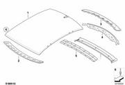 Load image into Gallery viewer, BMW E60 M5 CSL Carbon Fiber Roof Panel - Genuine GEMS 41317111362