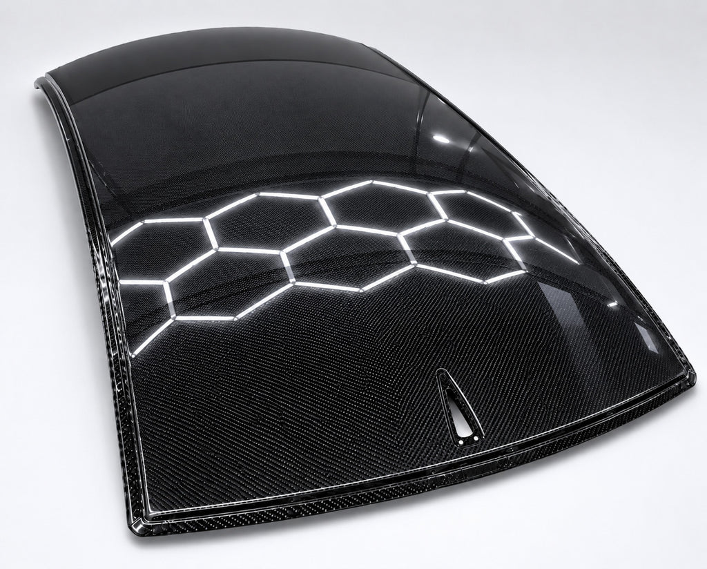 BMW E60/E61 M5 CSL Carbon Fiber Roof Panel - Genuine GEMS 41317111362