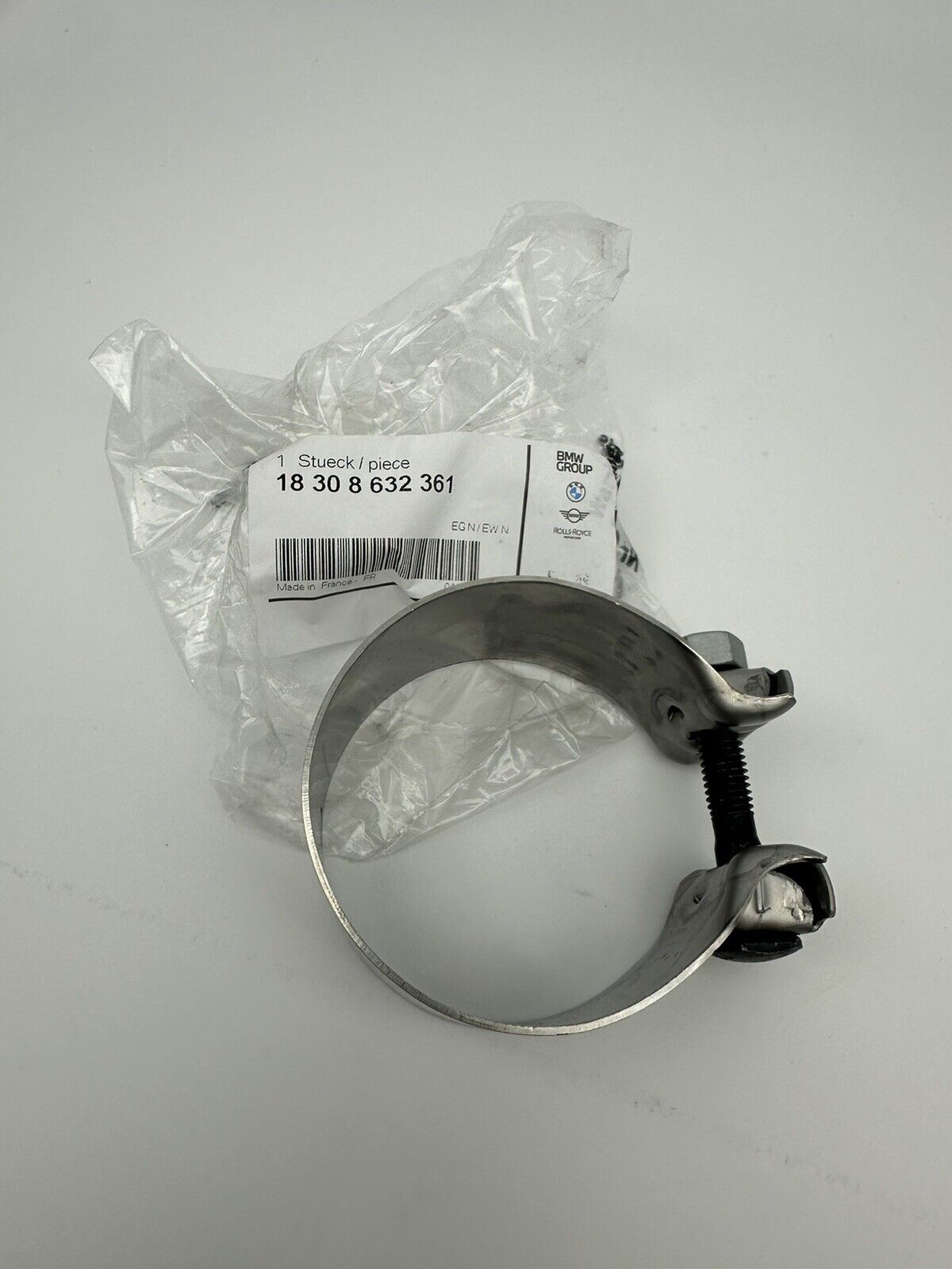 Collier de serrage d'échappement d'origine pour BMW 18308632361