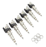 Charger l'image dans la galerie, Kit d'injecteurs de carburant BMW (lot de 6 pour N54 - Index 12) - BMW d'origine 13538616079KT 