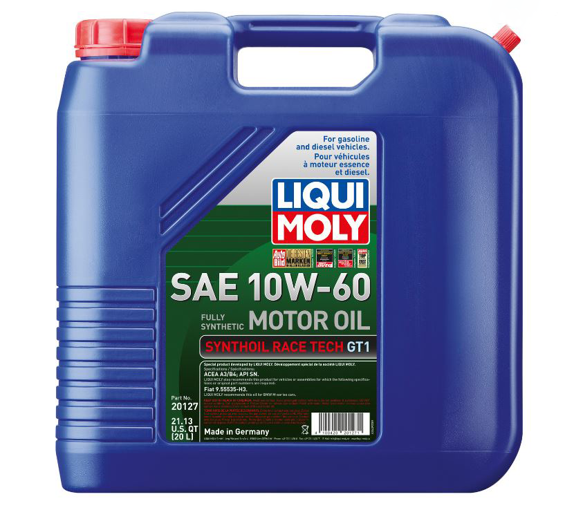 Huile moteur Synthoil Race Tech GT1 10W60 (20 litres) - Liqui Moly LM20127 