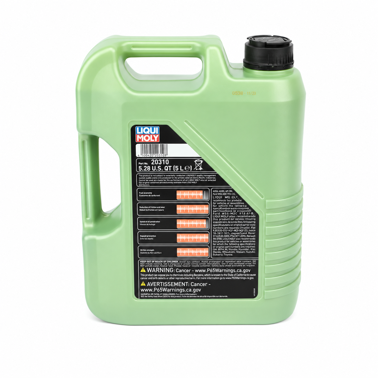 5W50 Molygen New Generation Engine Oil (5 Liters) - Liqui Moly LM20310