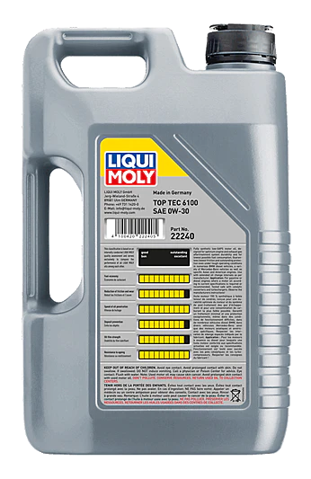 0W30 Top Tec 6100 Engine Oil (5 Liter) - Liqui Moly LM22240