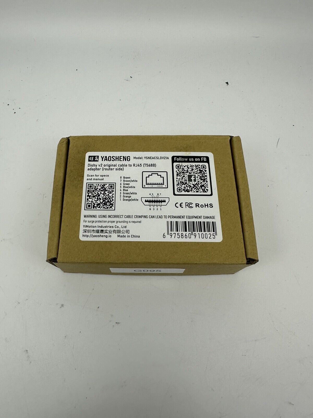 Adaptateur de câble YAOSHENG SPX vers RJ45 pour Starlink V2