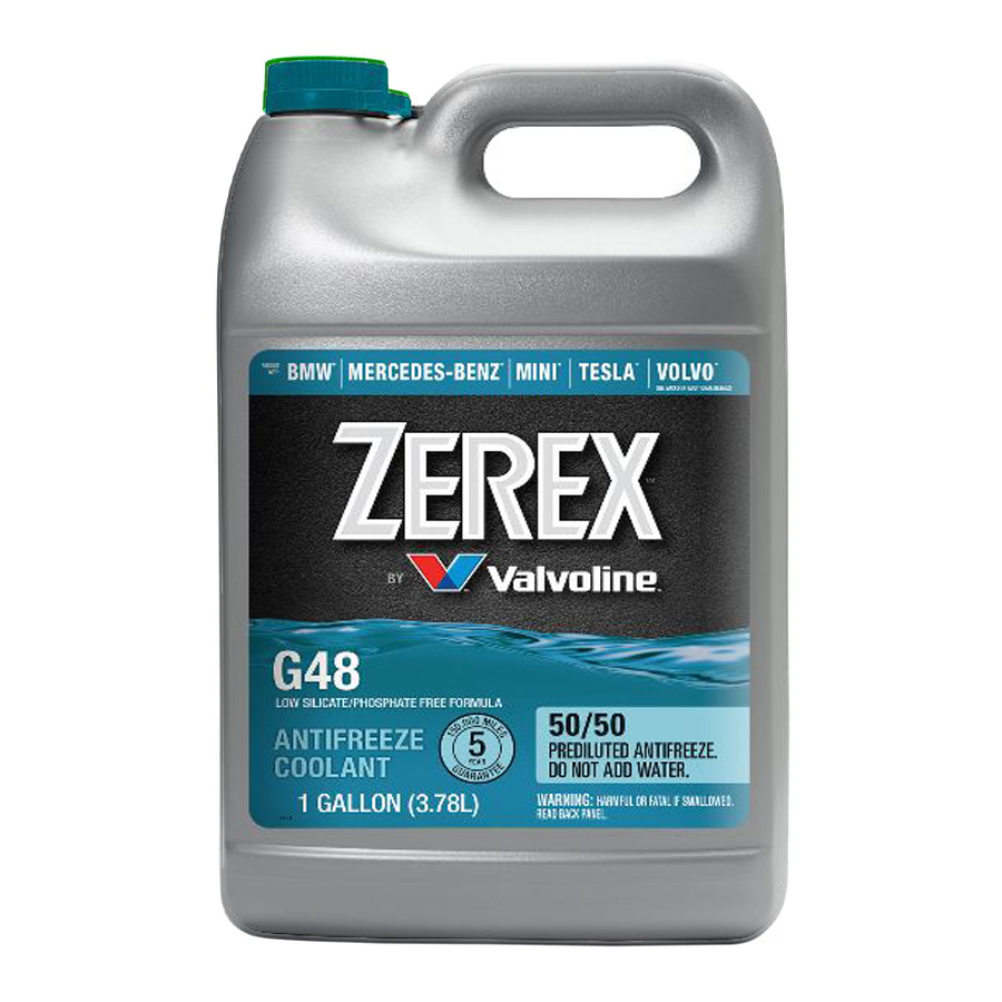 BMW Volvo Engine Coolant / Antifreeze Pre-Mix 50/50 (1 Gallon) - Zerex 859537
